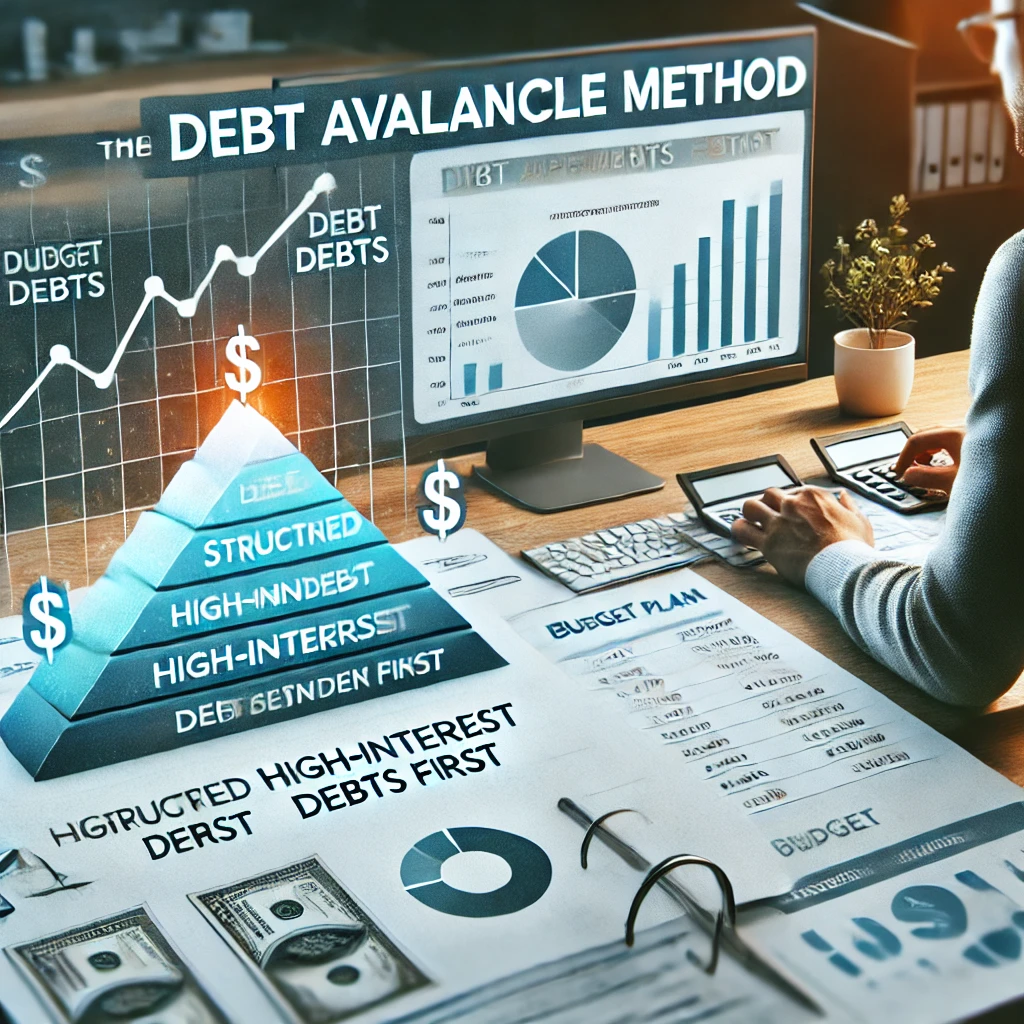 Person managing finances effectively using the Debt Avalanche Method